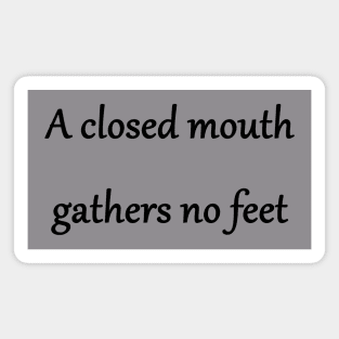 Funny 'Foot in Mouth' Joke Magnet